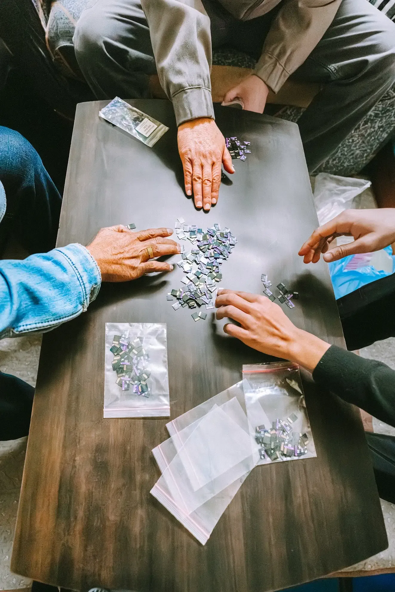 people organizing digital bibles