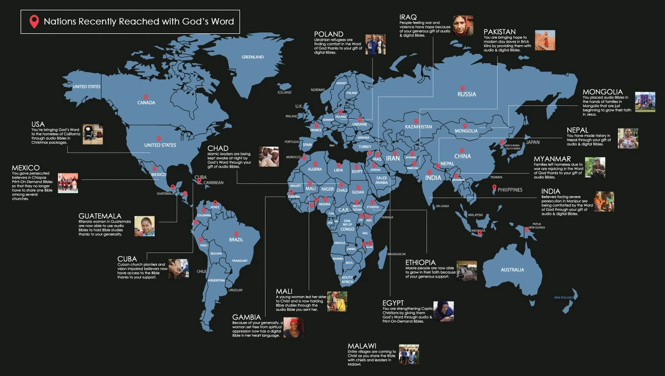 Country Map Dark